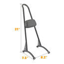 1996 - 2003 Harley Sportster XL XLH 883 1200 Passenger Backrest Sissy Bar w/ Pad - Mofun - HD127 - B