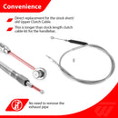 1996 - 2003 Harley Sportster XLH 883 / XLH 1200 Non - ABS Extended Handlebar Throttle and Idle Cable&Clutch Cable&Front Brake Line (for 12" - 14" Handlebar) - Mofun - 90109270
