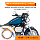 1996 - 2006 Harley Softail Dyna Sportster Plug&Play 14" - 18" Handlebar Extension Wire W/ Throttle - By - Wire Extend - Mofun - 90107048