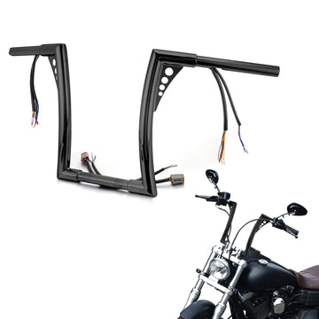 1996 - 2006 Harley Sportster Softail Dyna 12" Pre - wired Ape Bar Handlebar - Mofun - 90101702