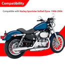 1996 - 2006 Harley Sportster Softail Dyna 12" Pre - wired Ape Bar Handlebar - Mofun - 90101702