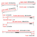 1996 - 2006 Harley Touring Extended Length Non - ABS Hydraulic Front Brake Line, Throttle and Idle Cable and Clutch Cable Kit (for 12" - 14" Handlebar without ABS) - Mofun - 90109202