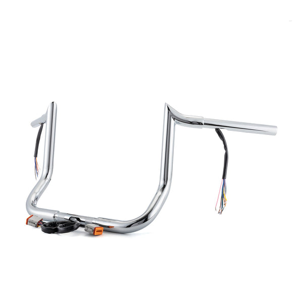 1996 - 2006 Harley Touring with Batwing Fairing Models 10" Pre - wired Bagger Ape Bar - Sharp Handlebar - Mofun - 90101711