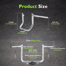 1996 - 2006 Harley Touring with Batwing Fairing Models 10" Pre - wired Bagger Ape Bar - Sharp Handlebar - Mofun - 90101711