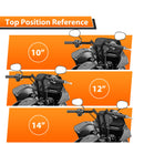 1996 - 2024 Harley - Davidson Dyna/Softail/Sportster Gloss Black 14" Sharp T - Bar Handlebar - Mofun - 90101636