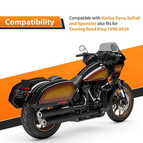 1996 - 2024 Harley - Davidson Dyna/Softail/Sportster Gloss Black 14" Sharp T - Bar Handlebar - Mofun - 90101636
