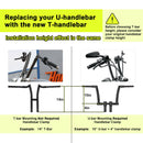 1996 - 2024 Harley Davidson Triple Chrome 6" Rise T - Bar Handlebar - Mofun - 90101291