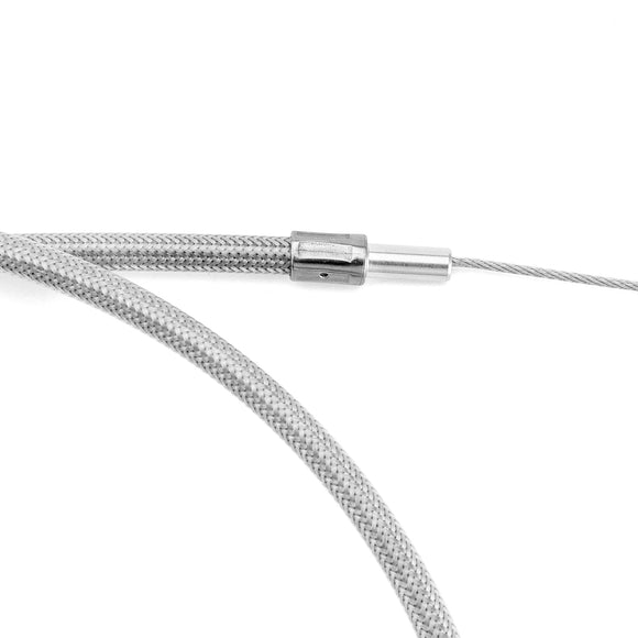 1996 - UP Harley - Davidson FXST FLST XL Chrome 42" Extended Length Throttle and Idle Cable Kit - Mofun - 90111004