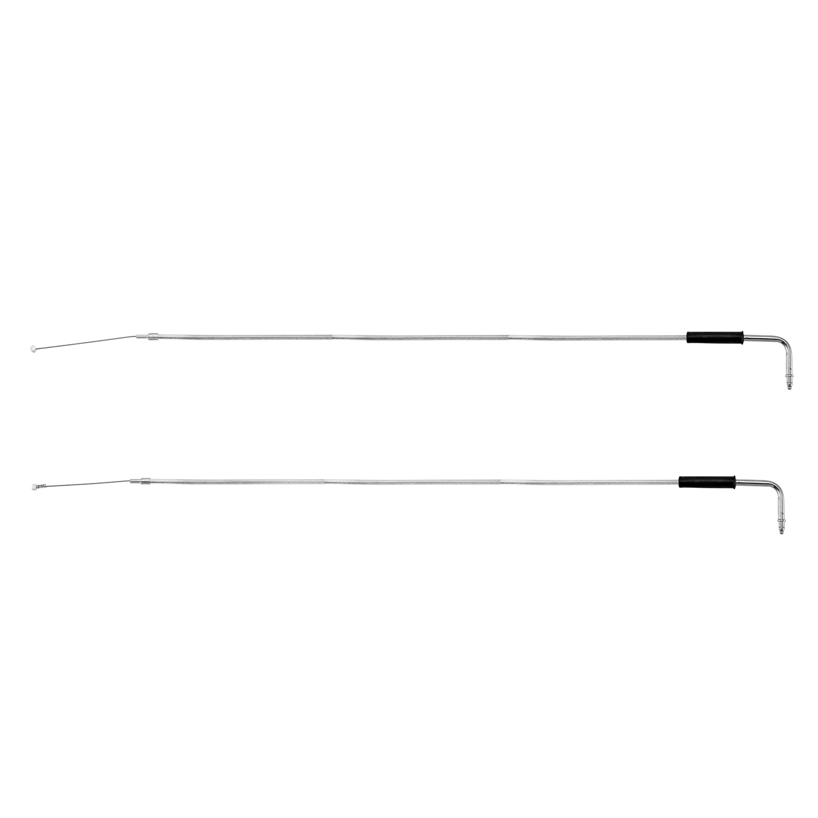 MOFUN 44" Extended Throttle And Idle Cable Kit For Harley FXST, FLST, Sportster XL (Except FXDWG)