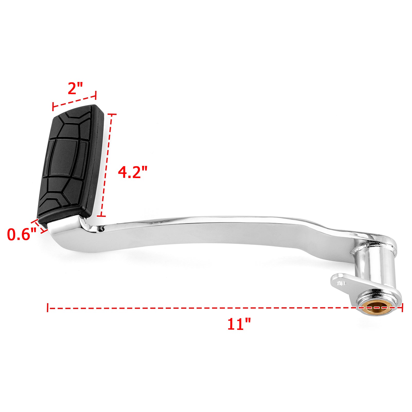 1997 - 2007 Harley Touring Models & Softail FL Chrome Rear Brake Pedals - Mofun - 90407007