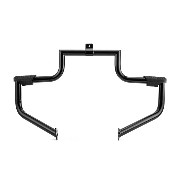 1997 - 2008 Harley Road King/Electra Glide Gloss Black Sharp Angle Front Engine Guard Crash Bar - Mofun - 90201035