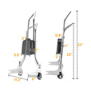 1997 - 2008 Harley Touring Chrome 27" Dual Sharp - Angle Passenger Backrest Sissy Bar - Mofun - 90302113