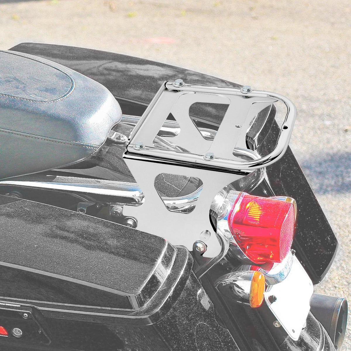 Harley Rack Kit For 1997-2008 Harley Touring Detachable 2-up Tour Pack Mounting Rack ...