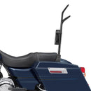 1997 - 2008 Harley Touring Gloss Black Quick Detachable 27" Dual Sharp - Angle Passenger Backrest Sissy Bar - Mofun - 90302114