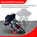 1997 - 2008 Harley Touring Models Bolt - On Flat - Sharp Angle Front Engine Guard Crash Bar - Mofun - 90201052