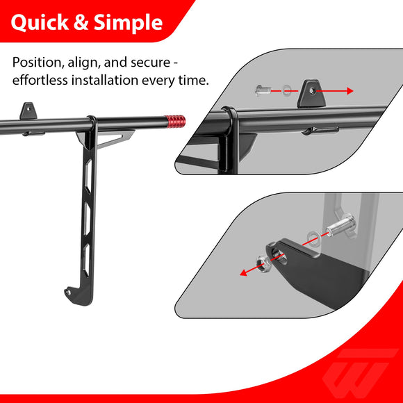 1997 - 2008 Harley Touring Models Bolt - On High Front Engine Guard Crash Bar Highway Bar - Mofun - 90201098