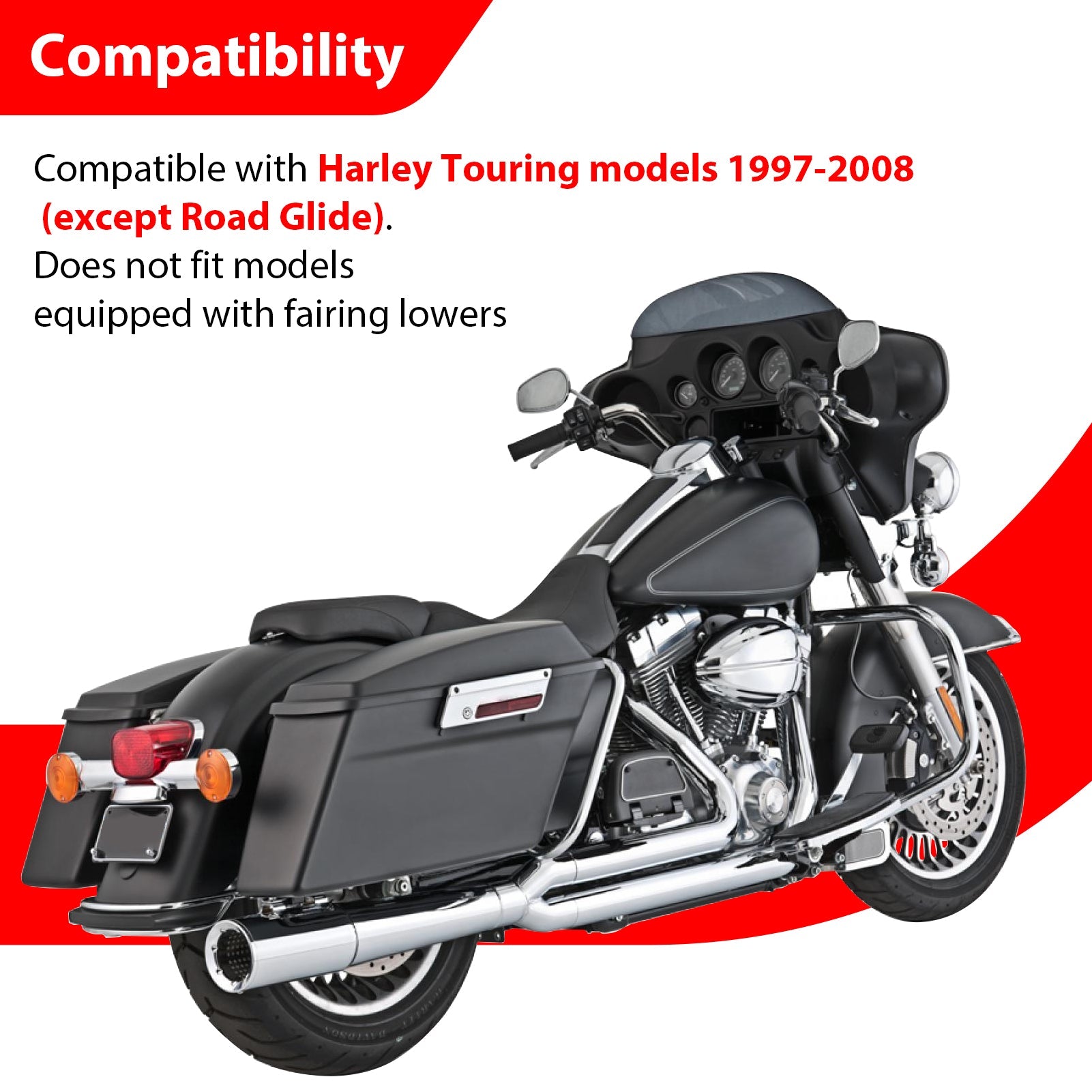 1997 - 2008 Harley Touring Models Bolt - On High Front Engine Guard Crash Bar Highway Bar - Mofun - 90201098