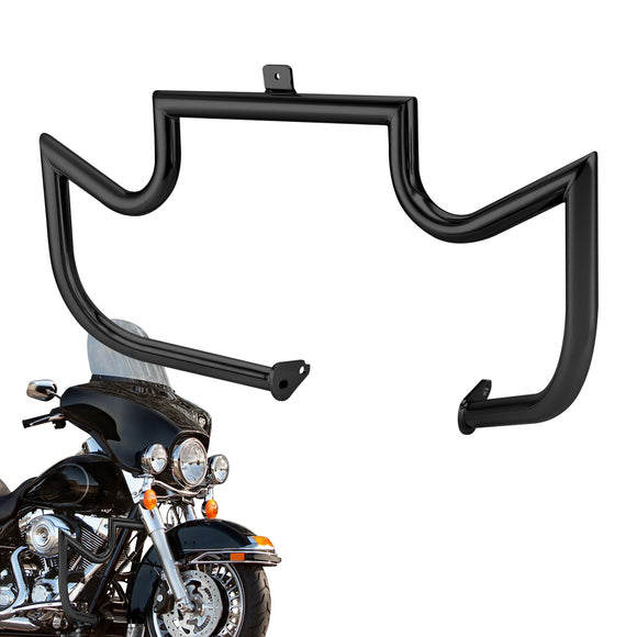1997 - 2008 Harley Touring Models Bolt - On Sharp Angle Front Engine Guard Crash Bar - Mofun - 90201050