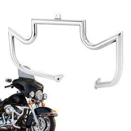1997 - 2008 Harley Touring Models Bolt - On Sharp Angle Front Engine Guard Crash Bar - Mofun - 90201049