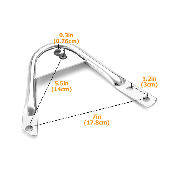 1997 - 2008 Harley Touring Models Detachable Two - Up Luggage Rack Docking Hardware Kit - Mofun - HD020