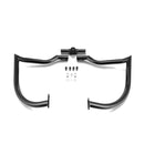 1997 - 2008 Harley Touring Models Gloss Black Flat - Sharp Angle Front Highway Engine Guard Crash Bar - Mofun - 90201058