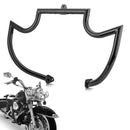 1997 - 2008 Harley Touring Models Gloss Black Mustache - sharp Front Highway Engine Guard Crash Bar - Mofun - 90201060