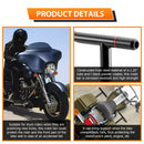 1997 - 2008 Harley Touring Models Steel Gloss Black Front Highway Engine Guard Crash Bar - Mofun - 90201122