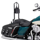 1997 - 2008 Harley Touring Road King Electra Glide Gloss Black Throne Passenger Sissy Bar Backrest - Mofun - 90302112