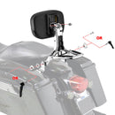 1997 - 2008 Harley Touring Steel & Aluminum Chrome Multi - Purpose Foldable Adjustable Backrest - Mofun - 90302157