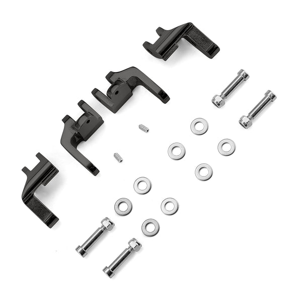 1997 - 2016 Harley Electra Glide Road King Road Glide Steel 1" Driver Floorboard Relocation Brackets - Mofun - 90420018