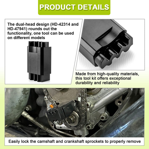 1999 - 2006 Dyna Models & 1999 - 2017 Harley Twin Cam Double - Headed Cam Locking Tool - Mofun - 90901018