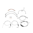1999 - 2006 Harley Touring Road King/Road Glide Non - ABS Extended Handlebar Throttle and Idle Cable&Clutch Cable&Front Brake Line (for 12" - 14" Handlebar) - Mofun - 90109258