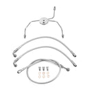 1999 - 2007 Harley Touring Non - ABS Modles Extended Length without ABS Hydraulic Front Brake Line Kit (for 16" - 18" Handlebar) - Mofun - 90110024