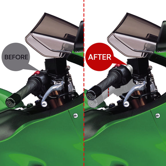 1999 - 2007 Suzuki Hayabusa GSX1300R Aluminum 41mm Handlebar Riser 12mm Pull Back - Mofun - 90102015