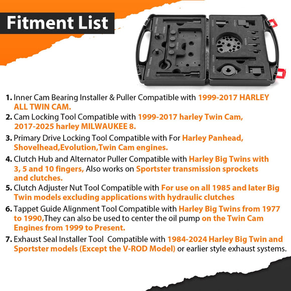 1999 - 2017 Harley All Twin Cam Engine Repair Tool Set/Repair Tool Set - Mofun - 90901023