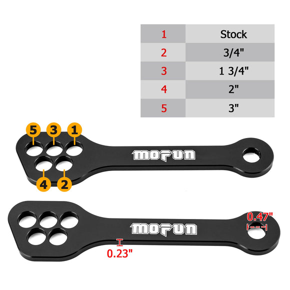 1999 - 2025 SUZUKI GSX1300R HAYABUSA Aluminum 0" - 3" Adjustable Rear Lowering Link - Mofun - 90506021