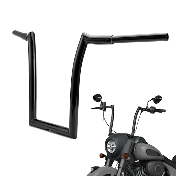 2018-2025 Indian Springfield & 2018-2021 Chief 14" Gloss Black APE Hanger Bar-Sharp Handlebar