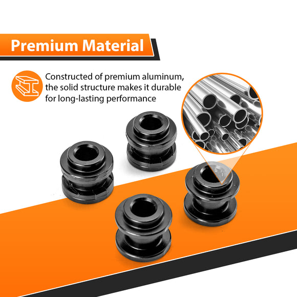 Black Aluminum HoldFast Docking Hardware Kit for 2018+ Harley Softail Fat Boy/Street Bob/Low Rider - Mofun - 90303029