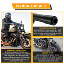 Gloss Black Front Engine Guard Highway Peg 2 Step Crash Bar for 2018 - 2024 Harley Davidson Softail Fat Boy/Street Bob - Mofun - 90201089