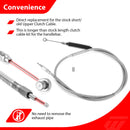2000–2006 Harley Softail Heritage Classic/Deuce/Night Train Non - ABS Extended Handlebar Throttle and Idle Cable&Clutch Cable&Front Brake Line (for 12" - 14" Handlebar) - Mofun - 90109260
