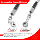 2000–2006 Harley Softail Heritage Classic/Deuce/Night Train Non - ABS Extended Handlebar Throttle and Idle Cable&Clutch Cable&Front Brake Line (for 16" - 18" Handlebar) - Mofun - 90109262
