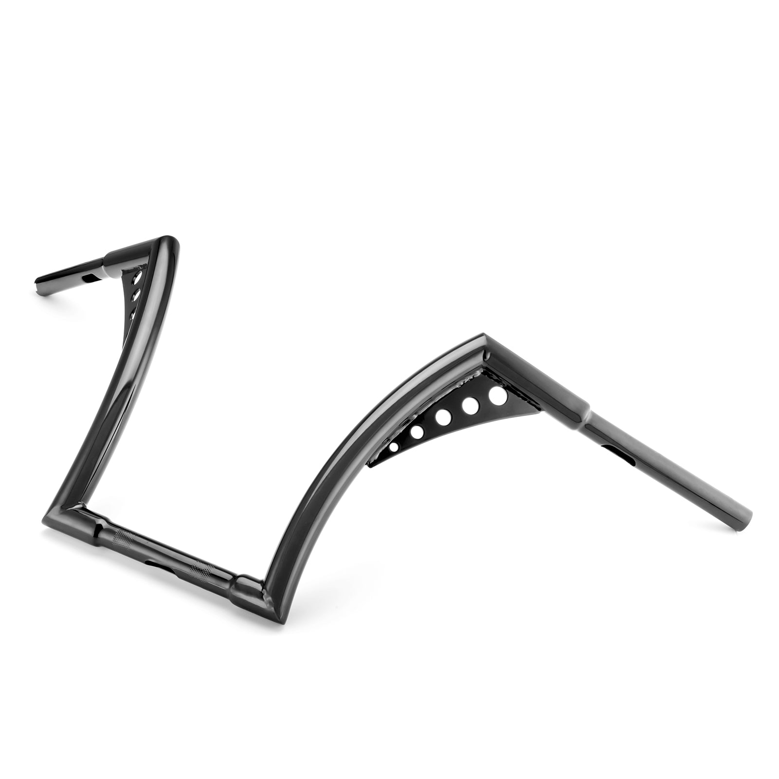 2000 - 2006 Harley Softail Night Train/Heritage Classic Gloss Black 12" Ape Monkey Bar Handlebar with Non - ABS Cable Kit - Mofun - 90101002+90109218