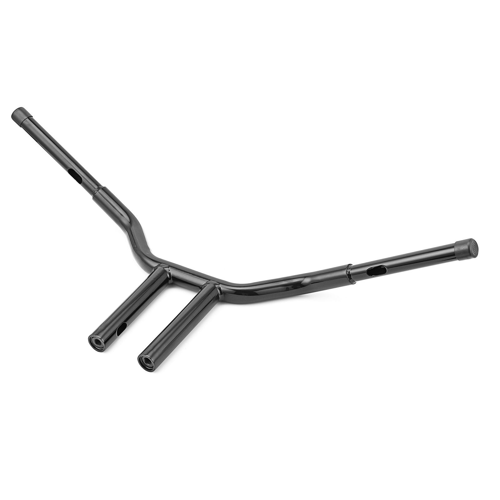 2000 - 2006 Harley Softail Night Train/Heritage Classic Gloss Black 12" T Bar Handlebar with Non - ABS Cable Kit - Mofun - 90101064+90109218