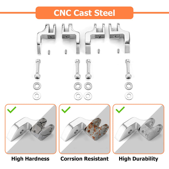 2000 - 2017 Harley Softail FL Models Driver Floorboard Out & Forward 1" Brackets - Mofun - 90420013