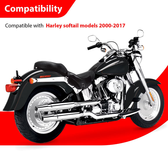 2000 - 2017 Harley Softail FL Models Front Flat - Out Bar Highway Engine Guard Crash Bar - Mofun - 90201132