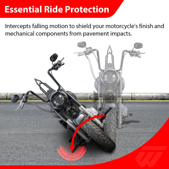 2000 - 2017 Harley Softail FL Models Front Flat - Out Bar Highway Engine Guard Crash Bar - Mofun - 90201132