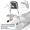 2004 - 2022 Harley Davidson Sportster XL 883 1200 Forty Eight Sissy Bar Passenger Detachable Backrest - Mofun - 90302068