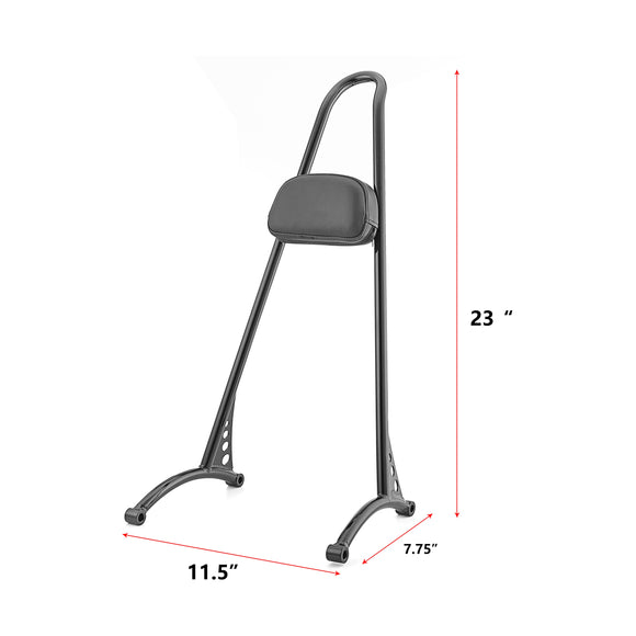 2004 - 2022 Harley Sportster XL 1200 883 23" Tall Detachable Passenger Backrest Sissy Bar - Mofun - HD027 - B