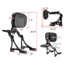 2004 - 2022 Harley Sportster XL 883 1200 Gloss Black Foldable Multi - Purpose Adjustable Backrest Sissy Bar - Mofun - 90302169
