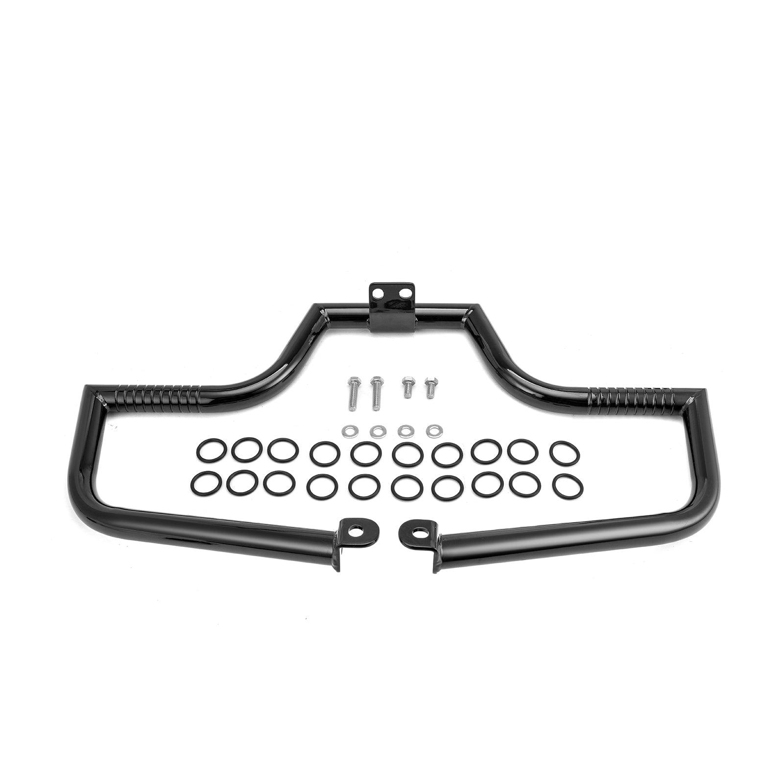 2004 - 2022 Harley Sportster XL 883 1200 Gloss Black Front Highway Bar, Mustache Engine Guard Crash Bar - Mofun - 90201093